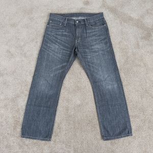 Levis Slim Straight Jeans 514 Gray Mens 34/29